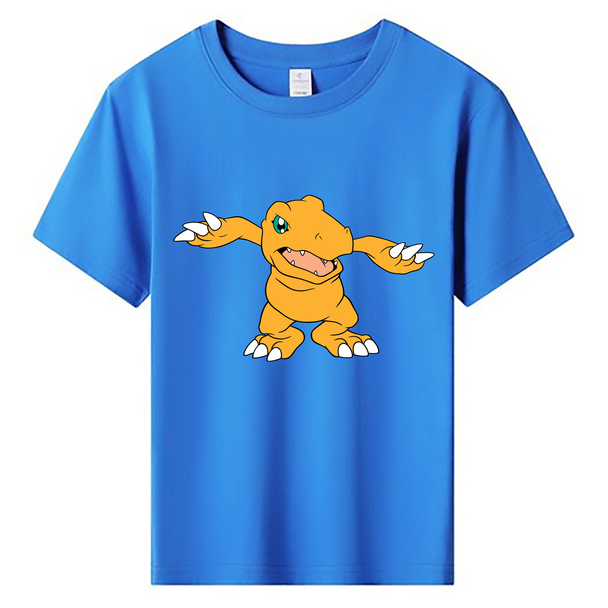 （画像用） Digimon デジタルモンスター/デジモン 綿100％キッズTシャツ（フロントプリント）
